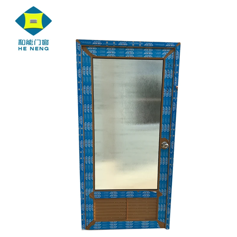 Guangzhou Factory Waterproof White PVC UPVC Frosted Glass Bathroom Toilet Doors Price