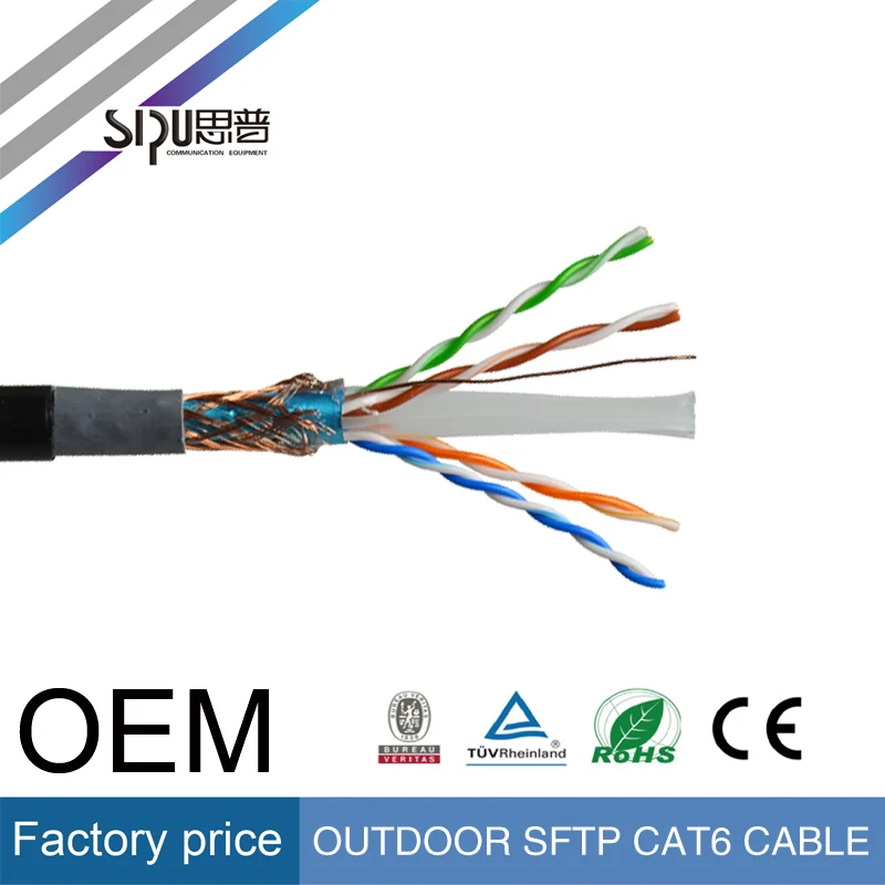 Sipu Waterproof Sftp Cat6 Outdoor Cable Network Cable Cat6 - Buy Cat6 ...