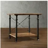 S-1833 Old Style Iron Solid Wood Table Retro Coffee Table