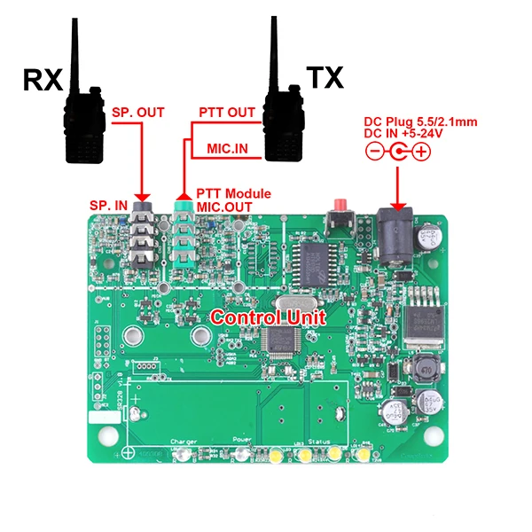 Surecom D.i.y. Pcb For Duplex Repeater Controller (sr-328 ... simplex controller wiring diagram 