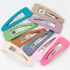 Rainbow Colorful Snap Hair Clips For Women BB Hairpins Barrettes Headbands Hairgrips Simple Hair Clip Styling Accessories