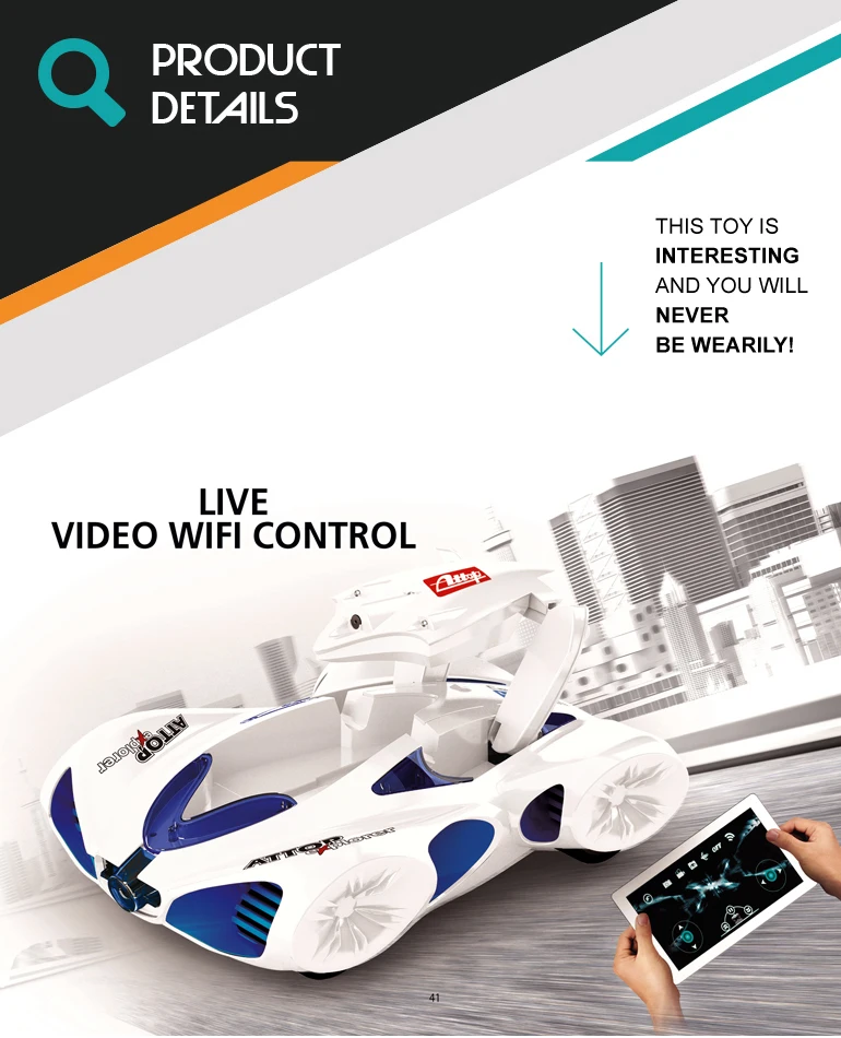 Professional Deformable Rc Video Rc Wifi Remote Control Car With Camera