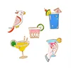 Custom cute bird lapel pin soft enamel logo / back clutch enamel pins