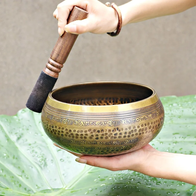 New Design Handmade Brass Tibetan Singing Bowl For Yoga Meditation