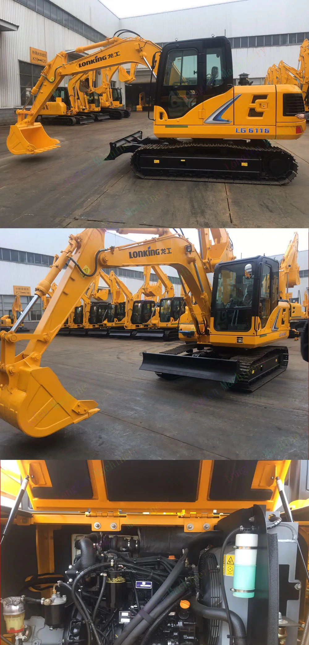 lg6116 lonking 品牌 10 吨液压挖掘机出售
