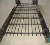 galvanized then PVC coated square post widely used single swing double wire mesh fence and gate