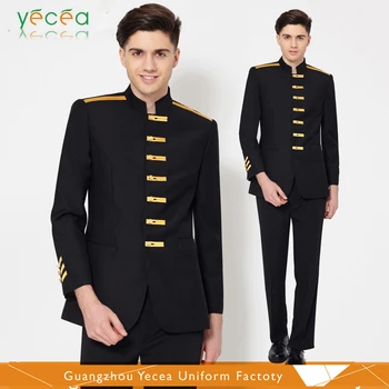 100 Cotton Hotel Receptionist Guest Attendants Uniform Handsome