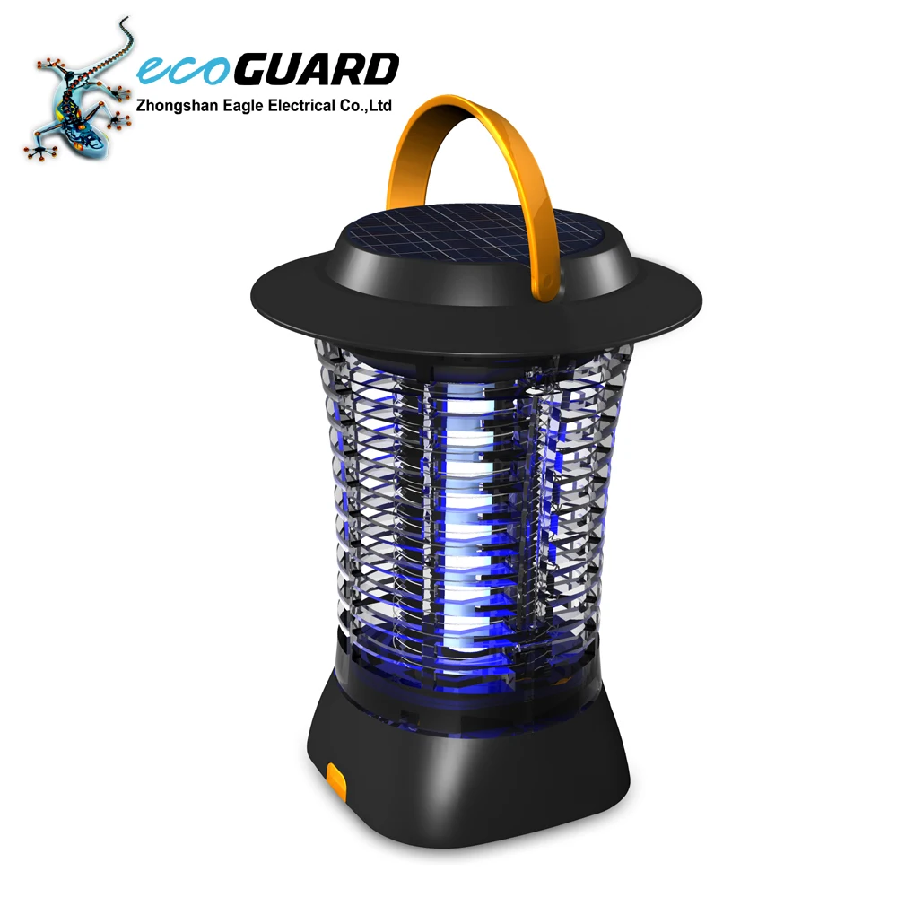 Smart Solar Camping Mosquito Killer Lamps With Uv Led Solar Mosquito