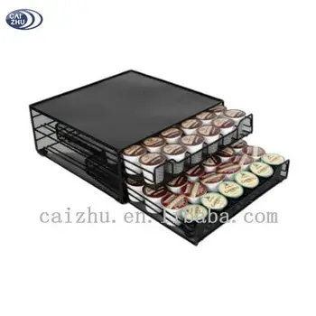 2 Tiers 72 Pods K Cup Coffee Capsule Drawer Organizer And Holder