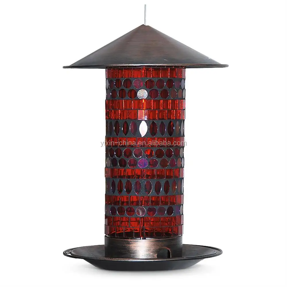 Glass Mosaic Bird Cage Royal Wing Bird Feeder /metal Hanging Bird Feeder Buy Metal Hanging