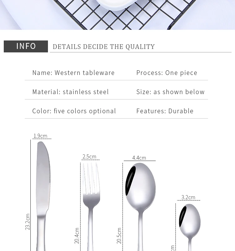 Knife Spoon Fork Set 24 pcs Stainless Steel Cutlery Set and Flatware Set with Gift Box