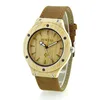 new time watch made by wood with wooden watch ring
