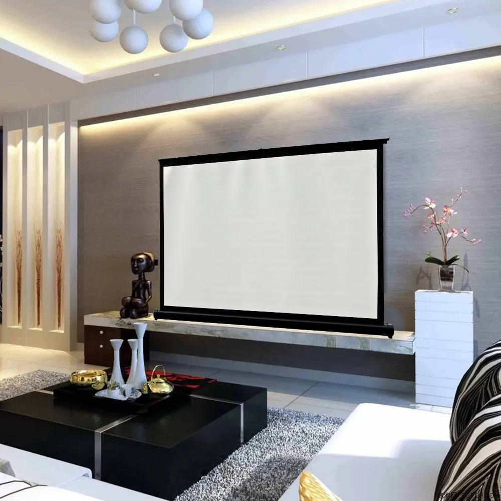 Matt White Projector Screen For Business Meetings Home Cinema