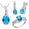 Top quality african pink square crystal jewelry sets 18k gold plated jewelry sets