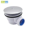 High Fast Flow 90mm Chrome Shower Waste Trap For Low Profile Trays