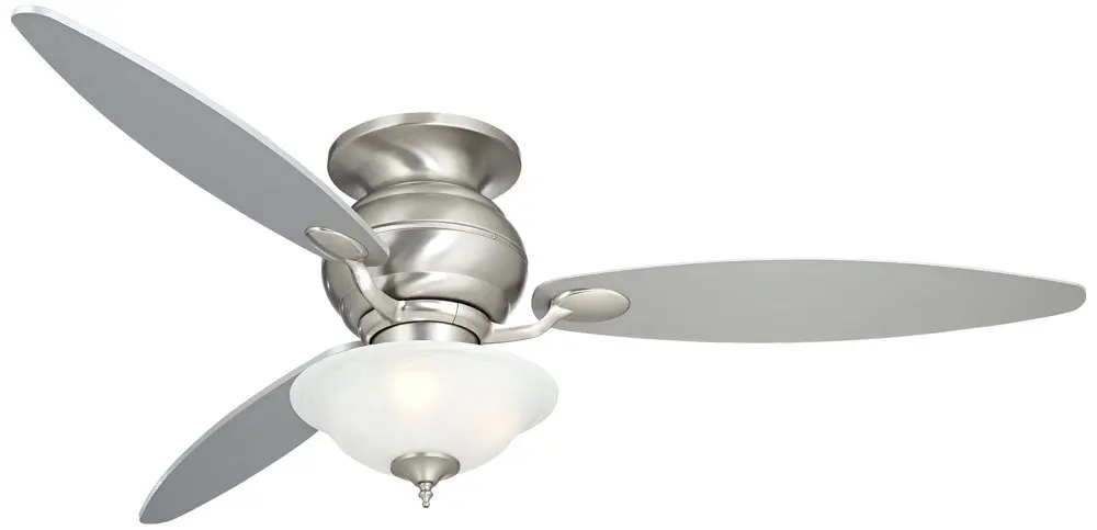 60" Spyder Hugger White Glass Ceiling Fan