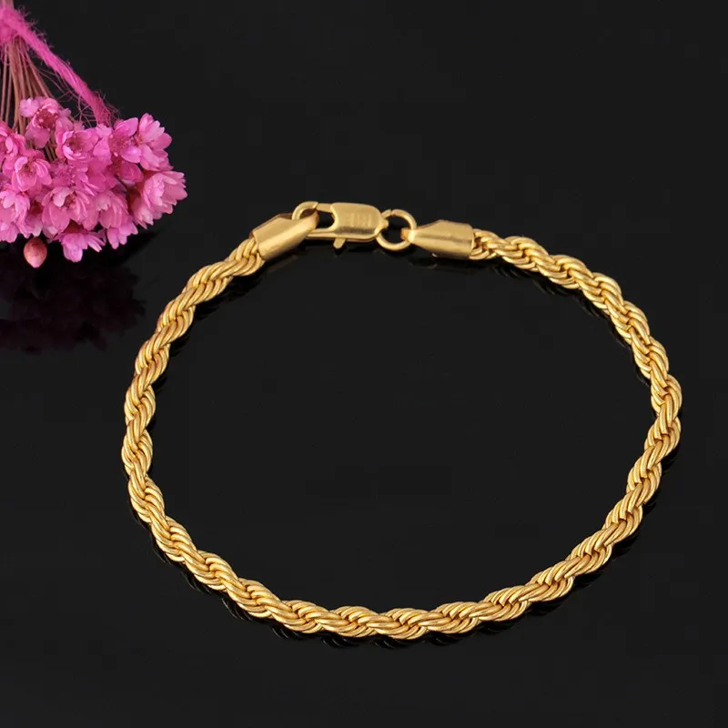 High Quality Christmas Fashion Bracelet Jh 18k Gold Plating Copper ...