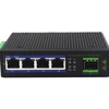 Telecom networking 4port PoE media converter + 1 Port Gigabit Fiber SFP Uplink industrial managed switch