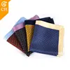 Wholesale Custom 100% Men Silk Pocket Square with your Brand Label