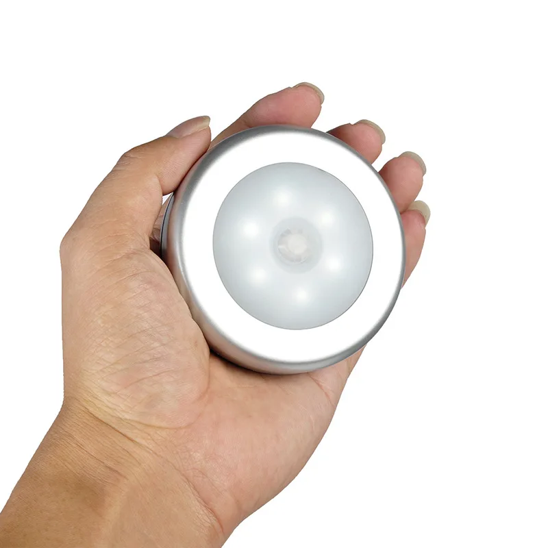 Conduziu a Lâmpada de Indução Contas de Luz Seção Fina Rodada Night Light Corredor Armários Roupeiro Secretária Lâmpada 2835 Indoor Casa Ligh 1 Luminárias de parede