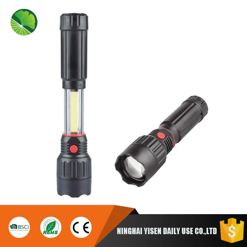 3W COB LED Camping Flashlight  Lamp Inspection Working Tent Light Magnetic 