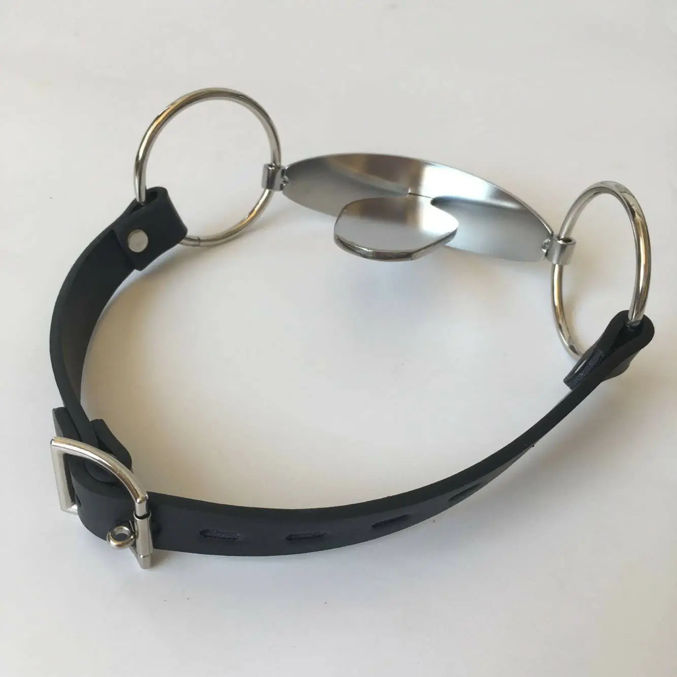 Stainless Steel Open Mouth Gag Tongue Flail Sex Slave Bdsm Bondage