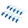 Disposable dental plastic capillary tip / disposable plastic pre-bent long curved dental needles capillary tip