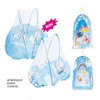 Colorful Portable Folding baby playard with mosquito net bed for babies