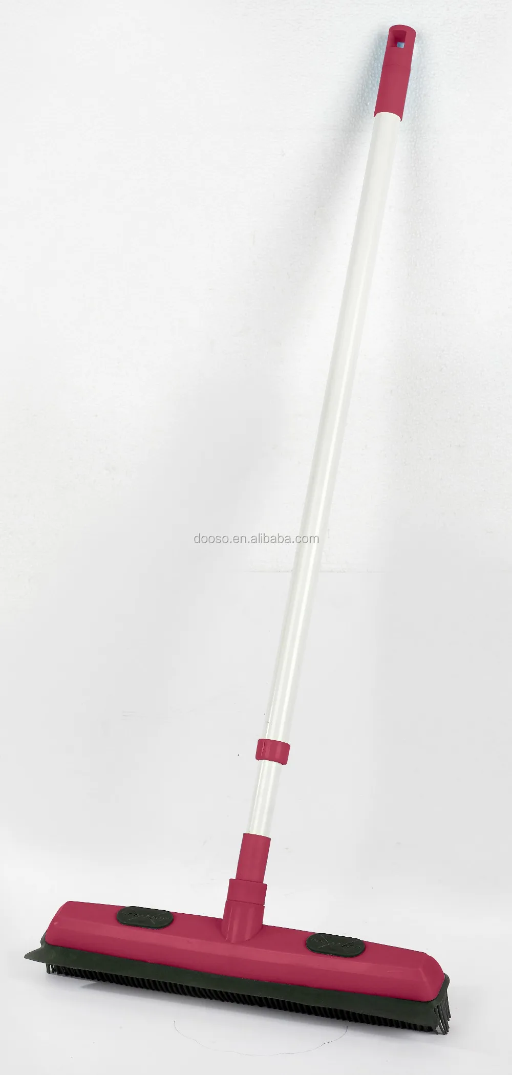 Rubber Broom rubber Bristles With Builtin Squeegee Edge,With Telescopic Rod Adjustable Water