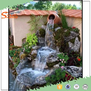 2016 New Outdoor Water Fountains Waterfalls Artificial Fibergl Outdoor Water Fountains Waterfalls