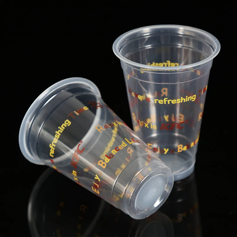 12oz Fda Pp Material Disposable White Hard Plastic Hot Coffee Cups