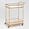 Manufacturer direct sale mobile small kitchen trolley metal kitchen cart