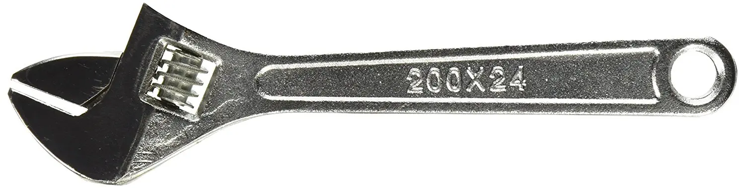 Uxcell Scale Metal Adjustable Wrench Spanner Manual Tool, 200mm/20mm