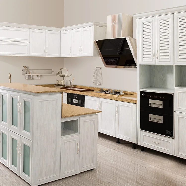 White Oak Cupboard For Kitchen Aluminium Pantry Cupboard Storage