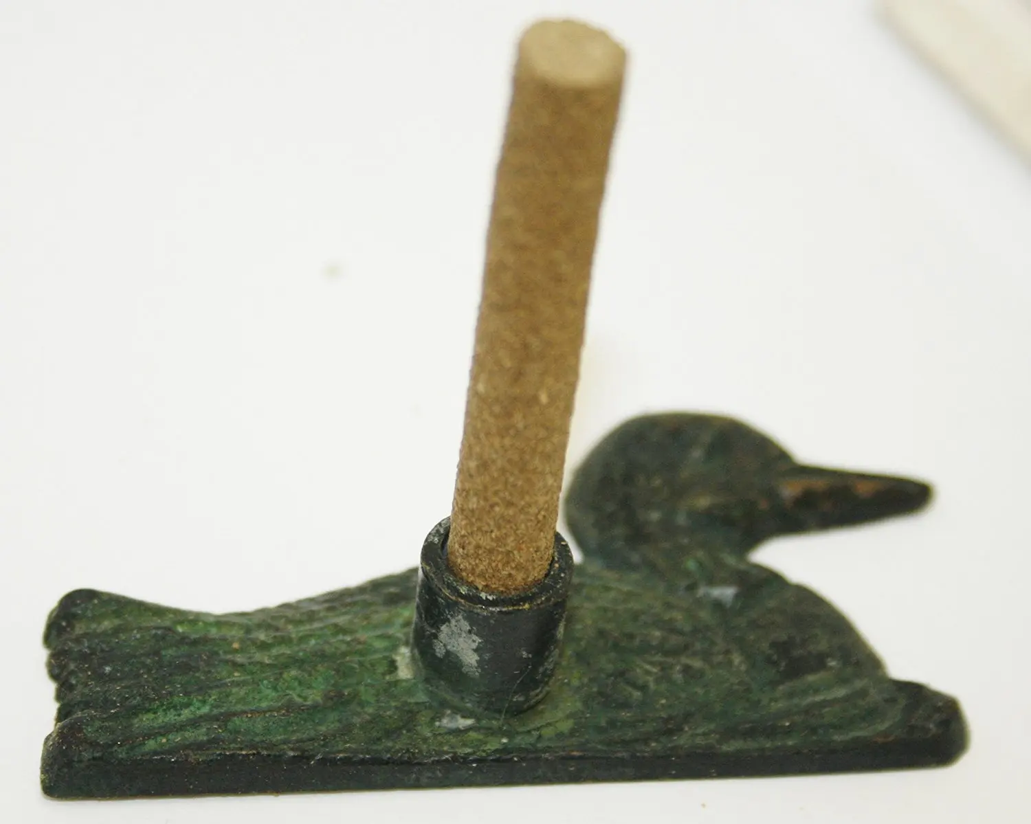 metal LOON INCENSE BURNER 2.5"x2" comes with 20 balsam fir sticks forest