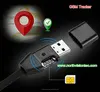 Charging remote tracking usb cable sim card gps tracker gsm quad band voice trigger usb cable gps tracker