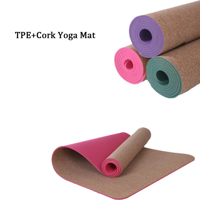 Ecofriendly Material Safe Tpe Cork Yoga Mat Custom Buy Yoga Mat