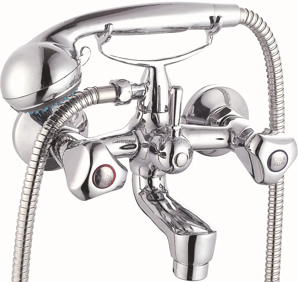 Wall Mounted Double Function Chromed Short Bath & Shower Faucet Buy