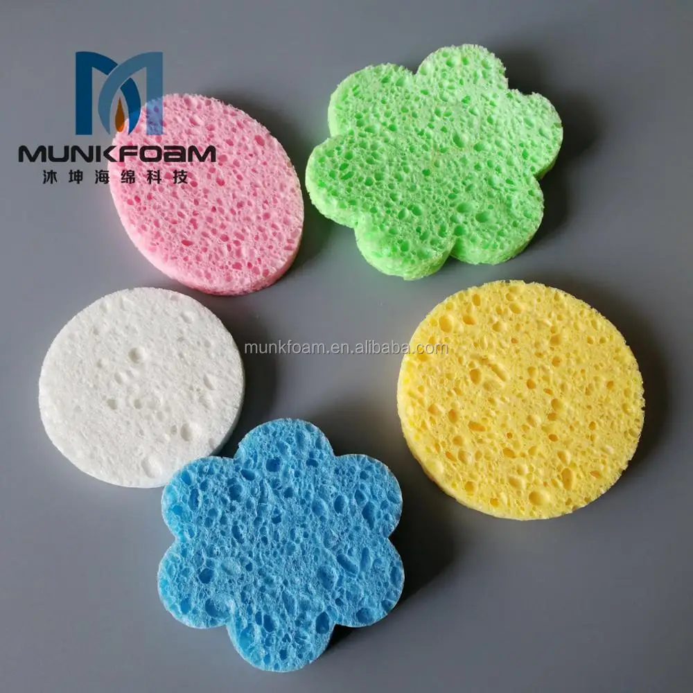 Natural Cellulose Sponge Facial Cleaning Sponge Car Compressed Medical
