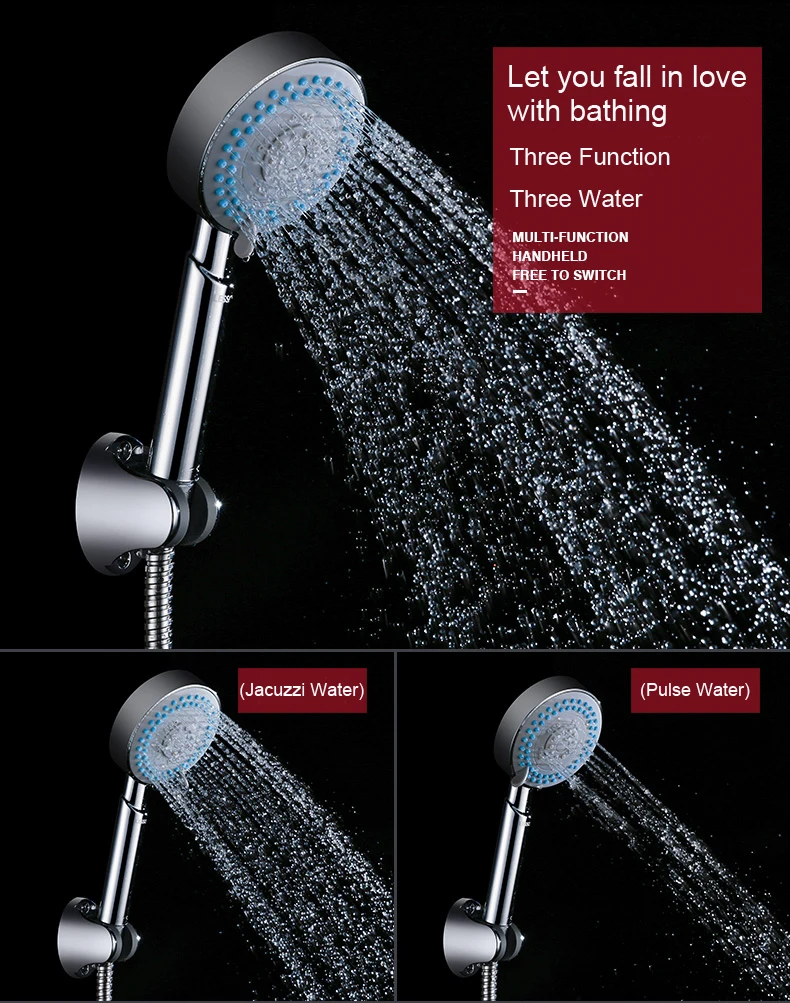 WP06507T moisture proof and water saving medium pressure rainfall hand held shower head