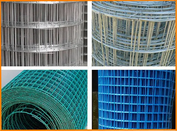 Cheap galvanized and PVC coated welded metal building wire mesh 19 gauge galvanized welded wire mesh