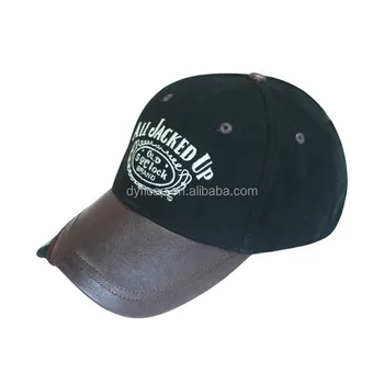 leather bill cap