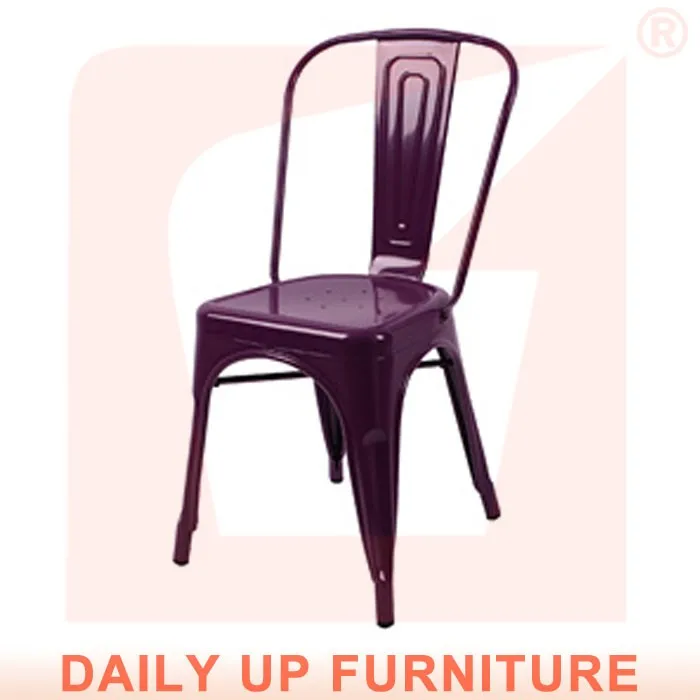 Armless Factory Metal Chair Heavy Duty Industrial Dining Chair Vintage Toli Marais Iron Chair