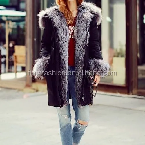 Veste De Luxe Pour Femme Manteau D Hiver Avec Vraie Fourrure De Renard Vente En Gros 2017 2018 Buy Veste Femmes Veste Veste Avec Fox Fur Trim Product On Alibaba Com