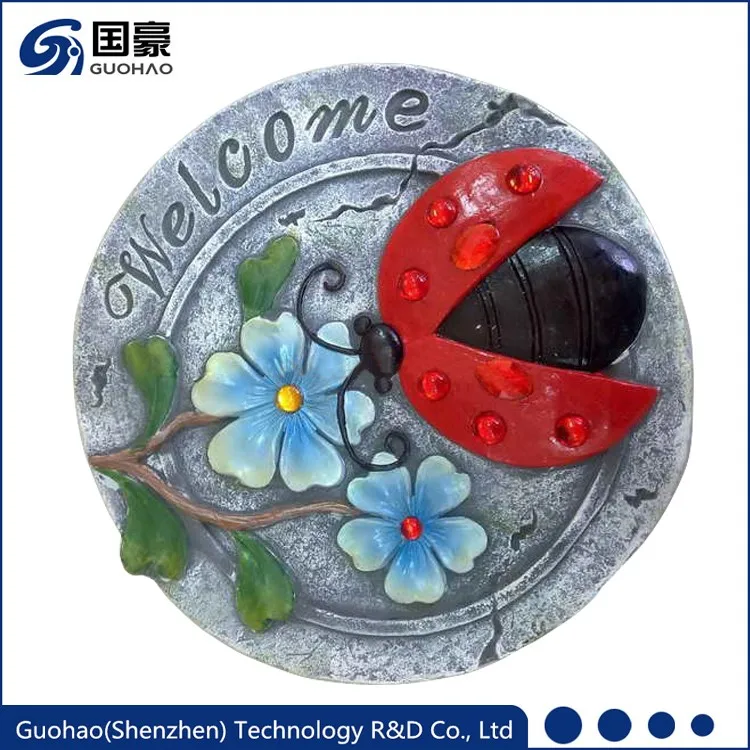 Sweet Decorative Outdoor Home Decor Ladybug Resin Stepping Stones Decorative Outdoor Home Decor Ladybug