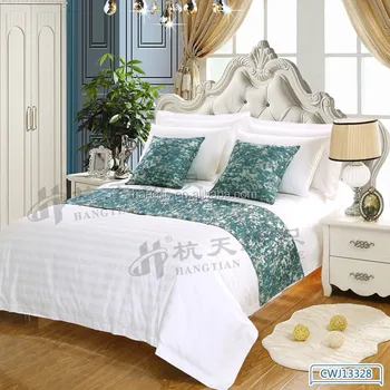 Hotel Use Full Size Bed Runners Sofa Decorative Cushion Cover Linen Hotel Use Full Size Bed Runners Sofa Decorative Cushion Cover Linen Bedding Decoration