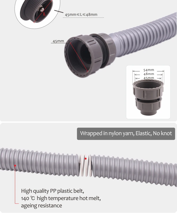 Kitchen Plastic Flexible Drain Hose Buy Flexible Drain Hose,Double