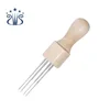 High Quality Wooden Handle Wool Felt Tool 7 Needle Group + 1 Needle Cloth Solid Wood Handle 8 Needle Felting Tool