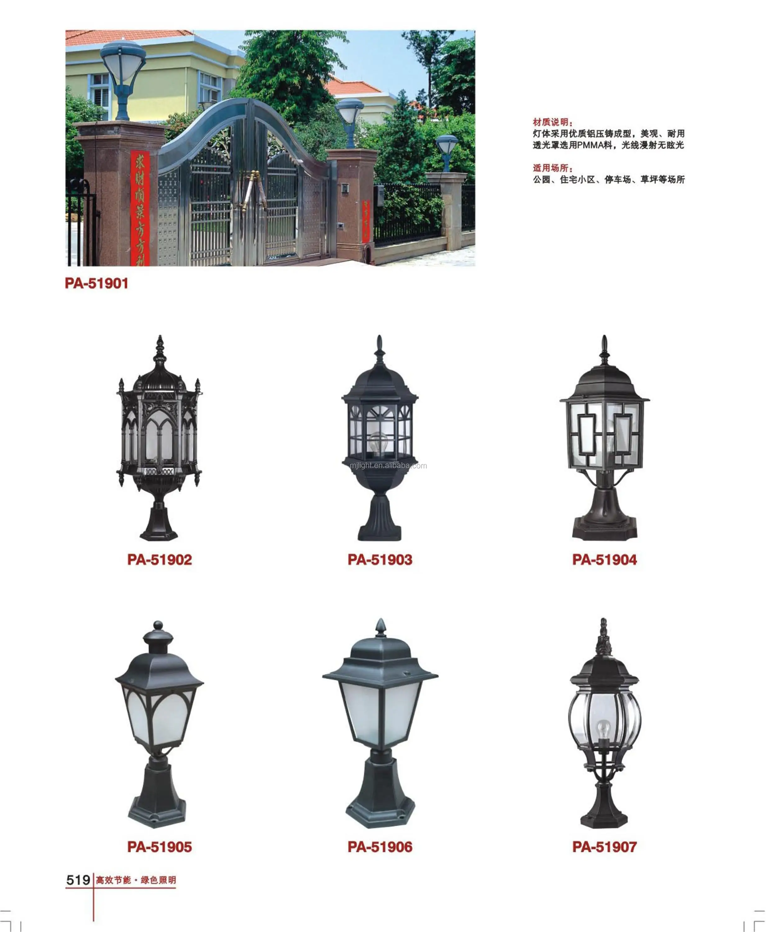 Exterior Antique Short Square Led Pillar Light Buy Square Led Pillar