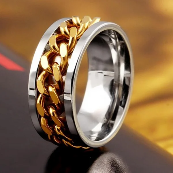 Popular Fashion Stainless Steel Gold Ring Designs For Boys - Buy Gold